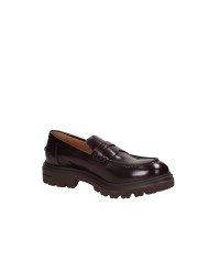VSL 7858 Mocassino donna carrarmato in pelle lucidata Bordeaux