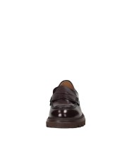 VSL 7858 Mocassino donna carrarmato in pelle lucidata Bordeaux
