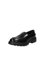 VSL 7858 Mocassino donna carrarmato in pelle lucidata Nero