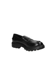 VSL 7858 Mocassino donna carrarmato in pelle lucidata Nero