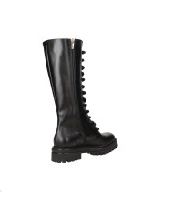 VSL 7113 Stivale alto da donna allacciato in pelle Nero