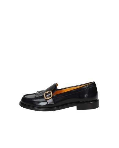 Mara Bini V459 Mocassino donna con frangia in pelle lucidata Nero Mara Bini V459 Mocassino donna con frangia in pelle lucidata Nero