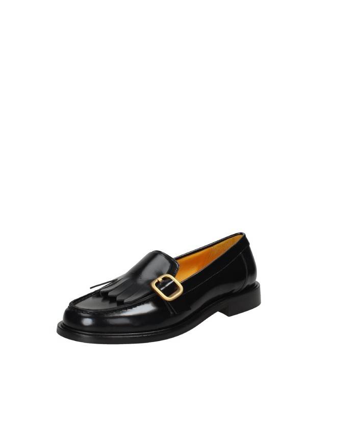 Mara Bini V459 Mocassino donna con frangia in pelle lucidata Nero Mara Bini V459 Mocassino donna con frangia in pelle lucidata Nero