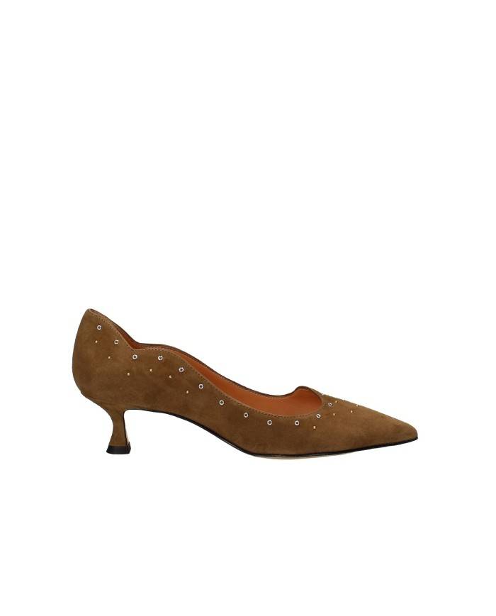 Mara Bini V436 Décolleté con scollo asimmetrico in camoscio Cammello Mara Bini V436 Décolleté con scollo asimmetrico in camoscio Cammello