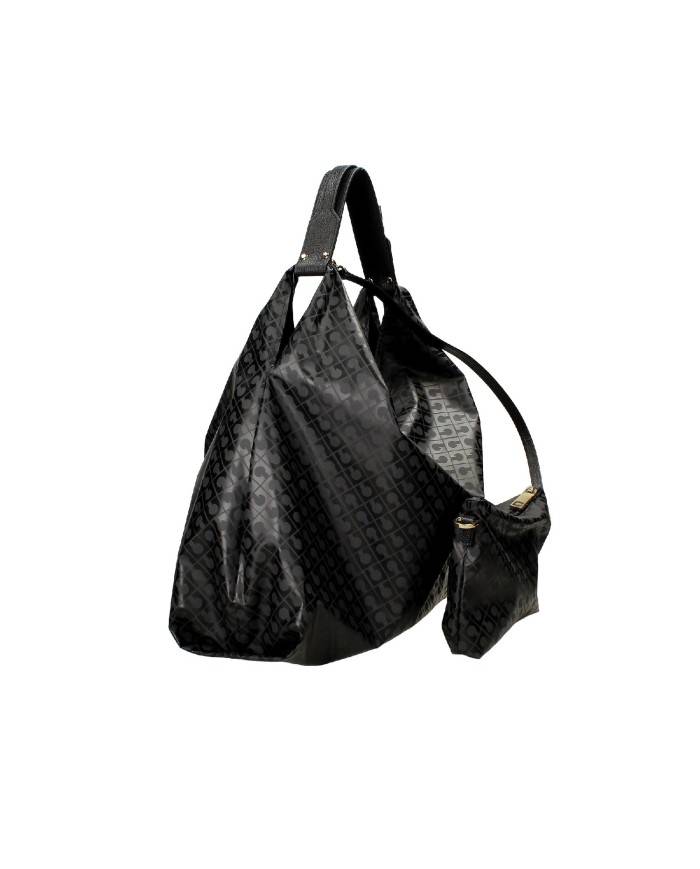 Gherardini gh1020 Borsa a spalla con pochette in tessuto softy Nero Gherardini gh1020 Borsa a spalla con pochette in tessuto softy Nero