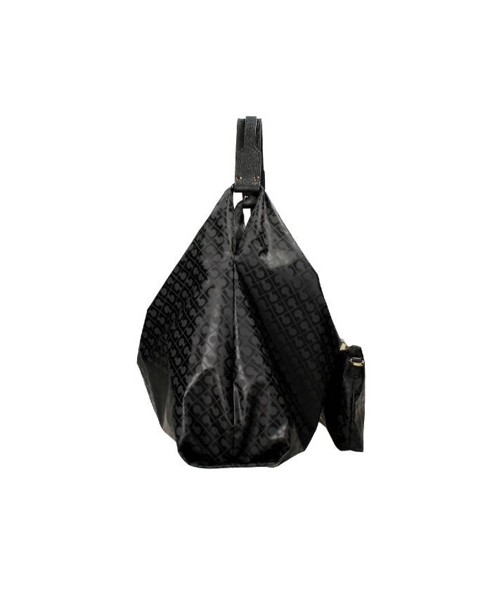 Gherardini gh1020 Borsa a spalla con pochette in tessuto softy Nero Gherardini gh1020 Borsa a spalla con pochette in tessuto softy Nero
