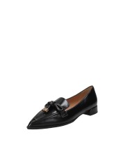 Il Borgo Firenze 8100 Mocassino donna con nappine in nappa Nero