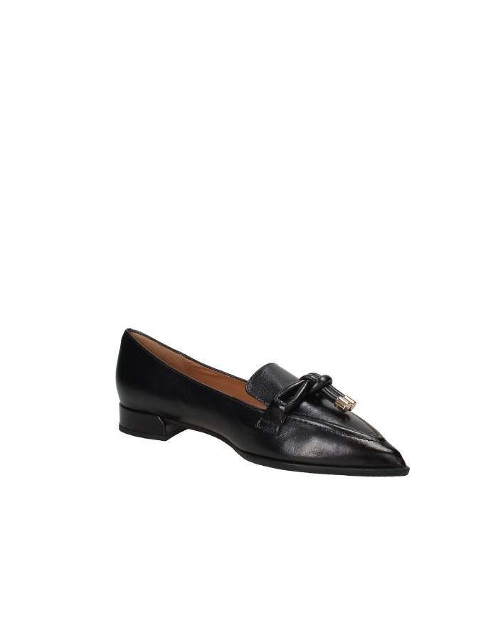 Il Borgo Firenze 8100 Mocassino donna con nappine in nappa Nero Il Borgo Firenze 8100 Mocassino donna con nappine in nappa Nero