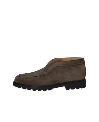 Rossano Bisconti 696-03 Polacchino uomo senza lacci in camoscio Taupe Rossano Bisconti 696-03 Polacchino uomo senza lacci in camoscio Taupe