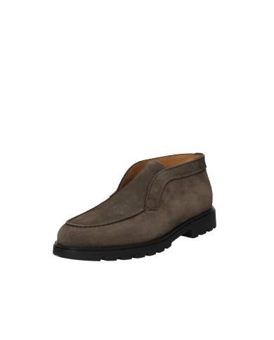 Rossano Bisconti 696-03 Polacchino uomo senza lacci in camoscio Taupe Rossano Bisconti 696-03 Polacchino uomo senza lacci in camoscio Taupe