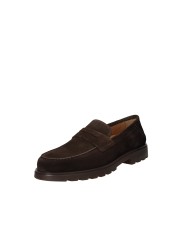 Rossano Bisconti 696-01 Mocassino da uomo suola carrarmato in camoscio Testa Moro