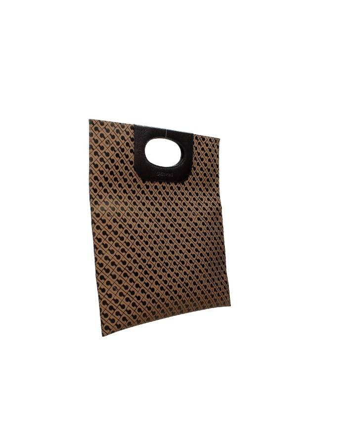 Gherardini gh0163 Shopper bag piatta in tessuto softy Testa Moro Gherardini gh0163 Shopper bag piatta in tessuto softy Testa Moro