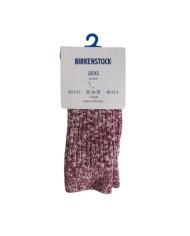 Birkenstock Cotton Slub.1030807 Calza in cotone a costine Beige e Bordeau