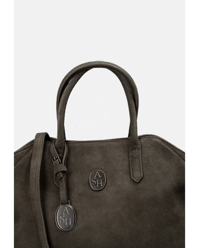 Ash Justine 05 Borsa a mano e a tracolla in camoscio Grigio Ash Justine 05 Borsa a mano e a tracolla in camoscio Grigio