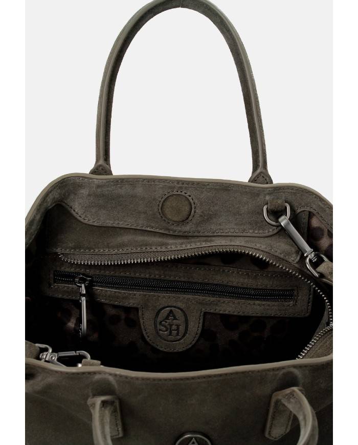 Ash Justine 05 Borsa a mano e a tracolla in camoscio Grigio Ash Justine 05 Borsa a mano e a tracolla in camoscio Grigio