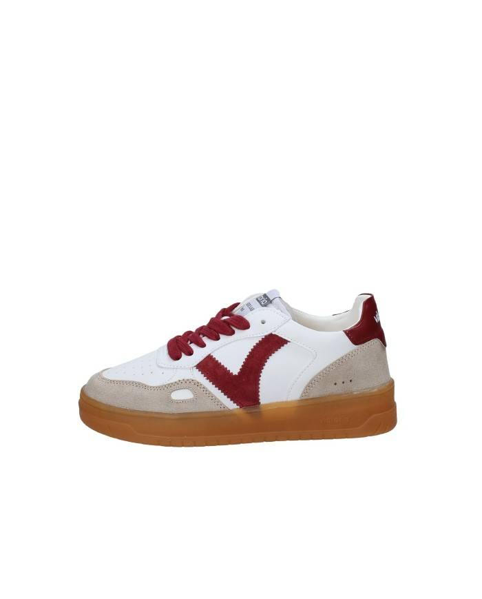 Victoria 1257125 Sneaker in pelle Bianco e Bordeaux Victoria 1257125 Sneaker in pelle Bianco e Bordeaux