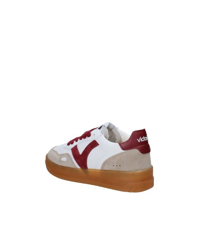 Victoria 1257125 Sneaker in pelle Bianco e Bordeaux Victoria 1257125 Sneaker in pelle Bianco e Bordeaux