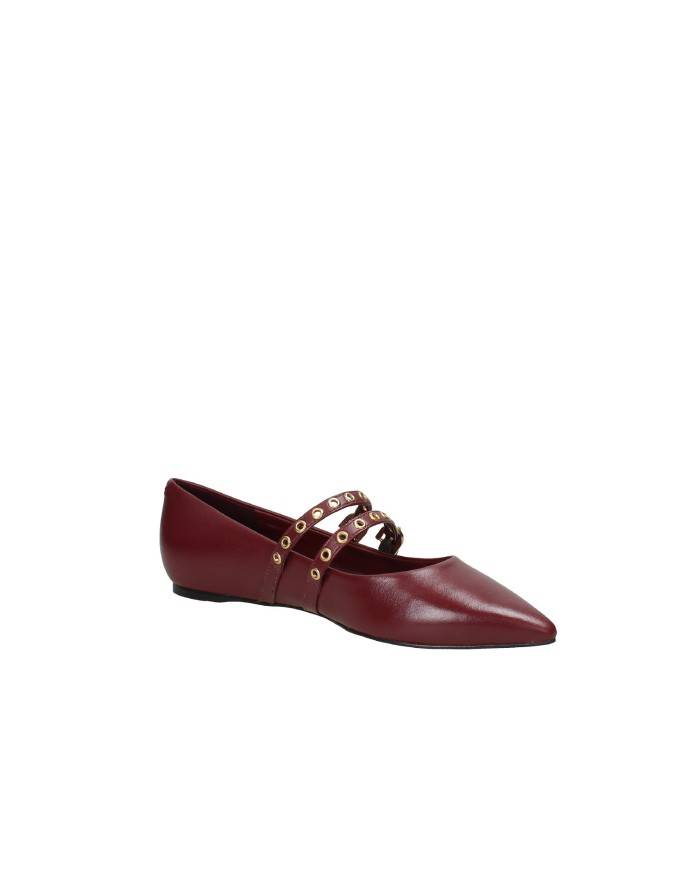 Carrano 507084 Ballerina con due cinturini borchiati in pelle Bordeaux Carrano 507084 Ballerina con due cinturini borchiati in pelle Bordeaux