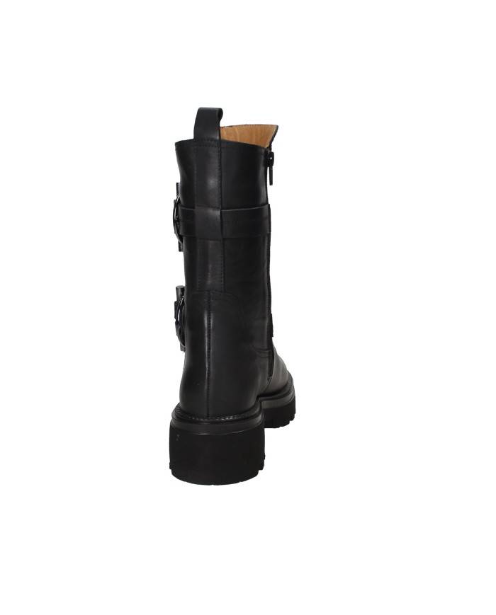 Albano 3037 Anfibio carrarmato "biker" da donna in pelle Nero Albano 3037 Anfibio carrarmato "biker" da donna in pelle Nero
