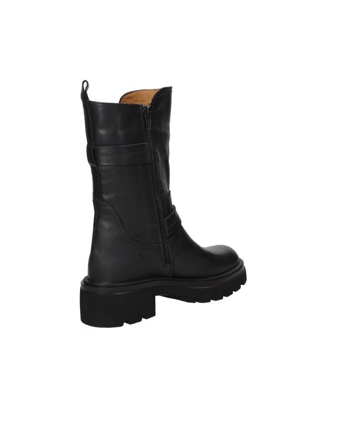 Albano 3037 Anfibio carrarmato "biker" da donna in pelle Nero Albano 3037 Anfibio carrarmato "biker" da donna in pelle Nero