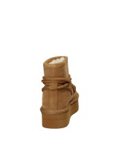 Colors of California YWPLA12 Stivaletto donna Moonboot in camoscio Tan
