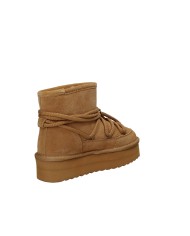 Colors of California YWPLA12 Stivaletto donna Moonboot in camoscio Tan