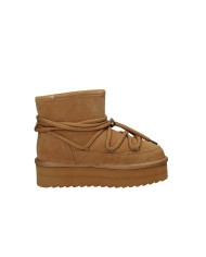 Colors of California YWPLA12 Stivaletto donna Moonboot in camoscio Tan