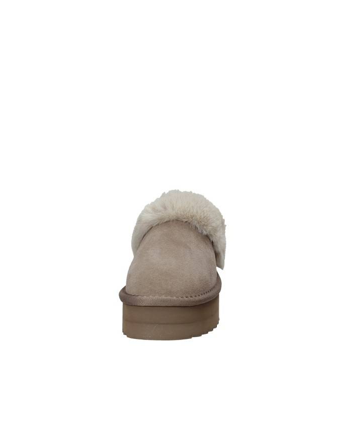 Colors of California ywpla07 Sabot con elastico furry slipper in camoscio Taupe Colors of California ywpla07 Sabot con elastico furry slipper in camoscio Taupe