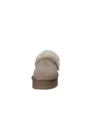 Colors of California ywpla07 Sabot con elastico furry slipper in camoscio Taupe