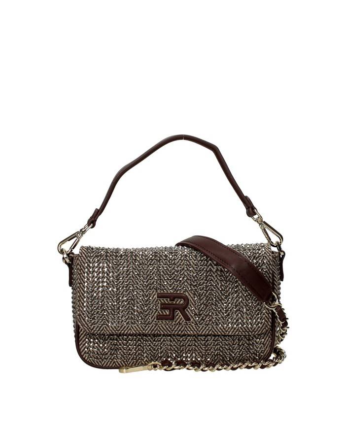 Ermanno Scervino 12402001 Borsa a mano e tracolla in tessuto spigato Taupe