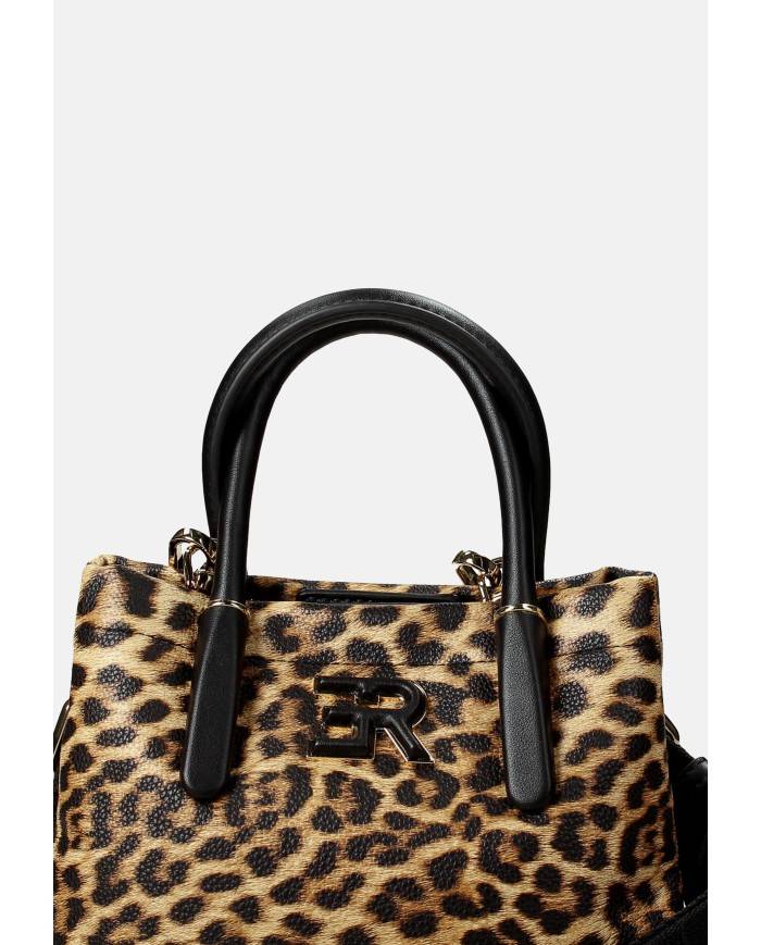 Ermanno Scervino 12402025 Borsa a mano e tracolla in ecopelle Leopardo
