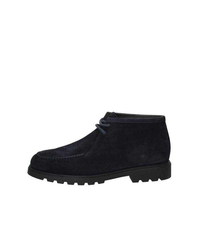 Rossano Bisconti 696-02 Polacchino da uomo allacciato in camoscio Blu Rossano Bisconti 696-02 Polacchino da uomo allacciato in camoscio Blu