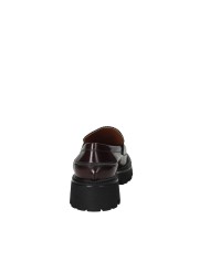 VSL 7630 Mocassino carrarmato in pelle con nappine Bordeaux
