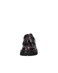 VSL 7630 Mocassino carrarmato in pelle con nappine Bordeaux