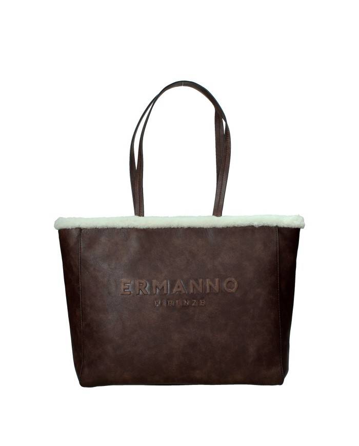 Ermanno Scervino 12401988 Borsa Large con ecopelliccia e in ecopelle Testa Moro