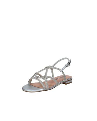 Bibi Lou 859z00hg Sandalo basso in laminato e strass Argento Bibi Lou 859z00hg Sandalo basso in laminato e strass Argento