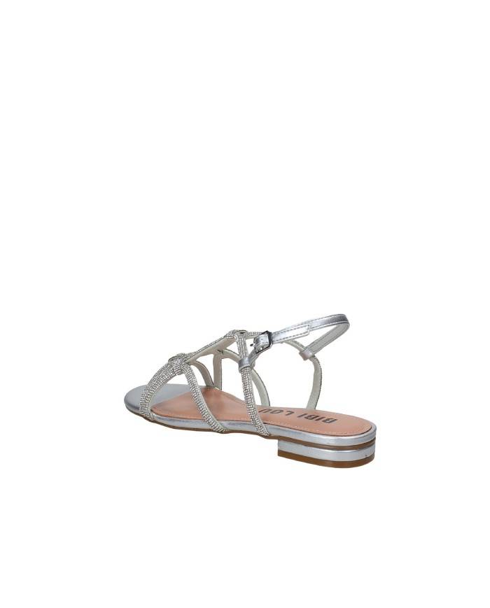 Bibi Lou 859z00hg Sandalo basso in laminato e strass Argento Bibi Lou 859z00hg Sandalo basso in laminato e strass Argento