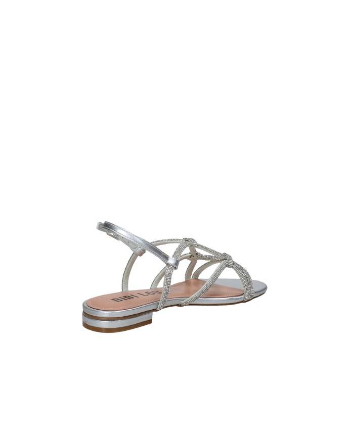 Bibi Lou 859z00hg Sandalo basso in laminato e strass Argento Bibi Lou 859z00hg Sandalo basso in laminato e strass Argento