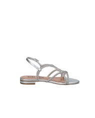 Bibi Lou 859z00hg Sandalo basso in laminato e strass Argento
