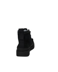 Clarks WallabeeFTR2Hi.26183461 Polacchino allacciato da uomo in pelle scamosciata Nero