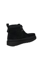 Clarks WallabeeFTR2Hi.26183461 Polacchino allacciato da uomo in pelle scamosciata Nero