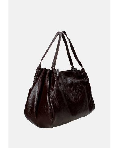 Ermanno Scervino 12402052 Borsa a spalla in ecopelle lucida Testa Moro Ermanno Scervino 12402052 Borsa a spalla in ecopelle lucida Testa Moro