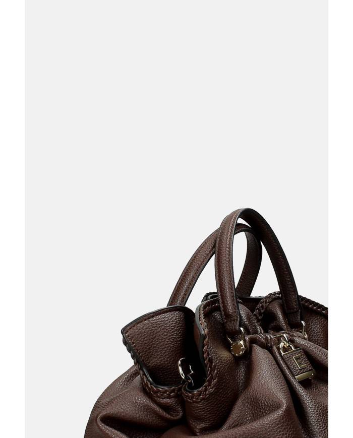 Ermanno Scervino 12402056 Borsa media due manici e tracolla in ecopelle Testa Moro