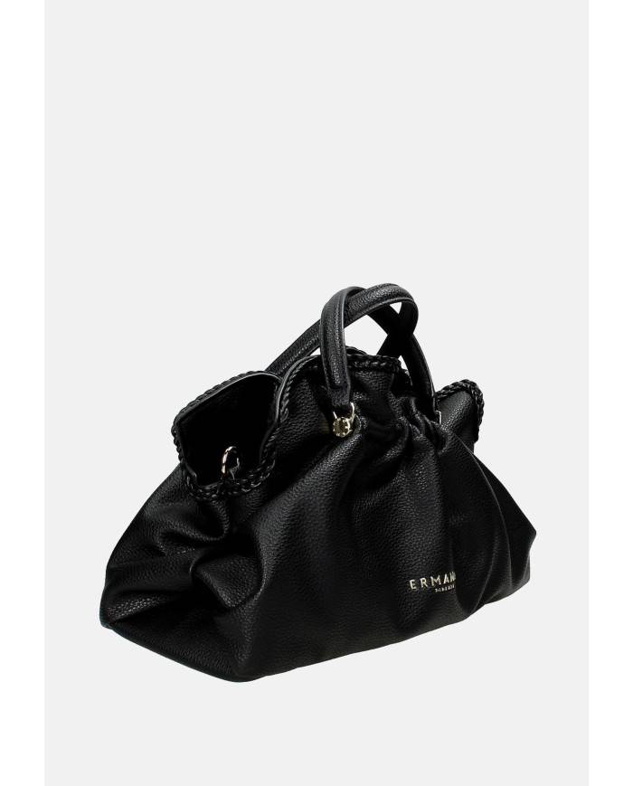 Ermanno Scervino 12402056 Borsa media due manici e tracolla in ecopelle Nero
