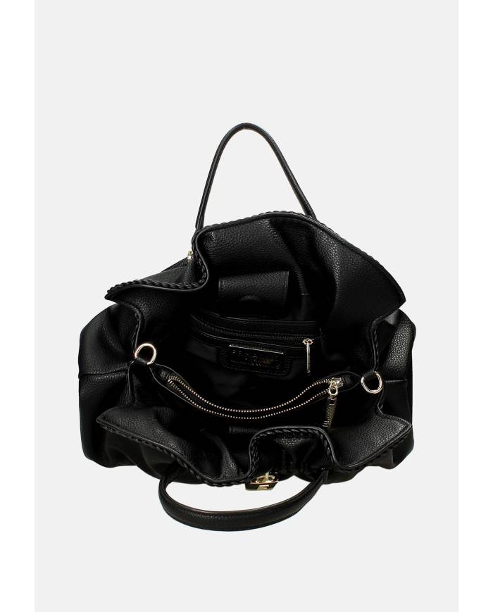 Ermanno Scervino 12402056 Borsa media due manici e tracolla in ecopelle Nero