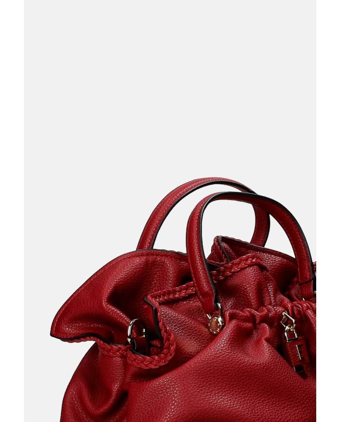 Ermanno Scervino 12402056 Borsa media due manici e tracolla in ecopelle Bordeaux