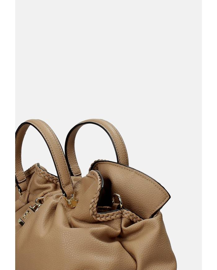 Ermanno Scervino 12402056 Borsa media due manici e tracolla in ecopelle Sabbia
