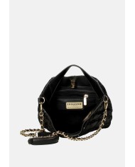 Ermanno Scervino 12401970 Borsa a amano e a spalla in ecopelle tessuto e strass Nero Ermanno Scervino 12401970 Borsa a amano e a spalla in ecopelle tessuto e strass Nero