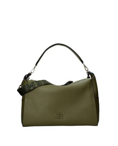 Ermanno Scervino 12402013 Borsa large a spalla e tracolla in ecopelle Verde Militare Ermanno Scervino 12402013 Borsa large a spalla e tracolla in ecopelle Verde Militare
