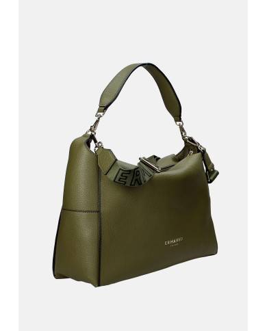 Ermanno Scervino 12402013 Borsa large a spalla e tracolla in ecopelle Verde Militare Ermanno Scervino 12402013 Borsa large a spalla e tracolla in ecopelle Verde Militare